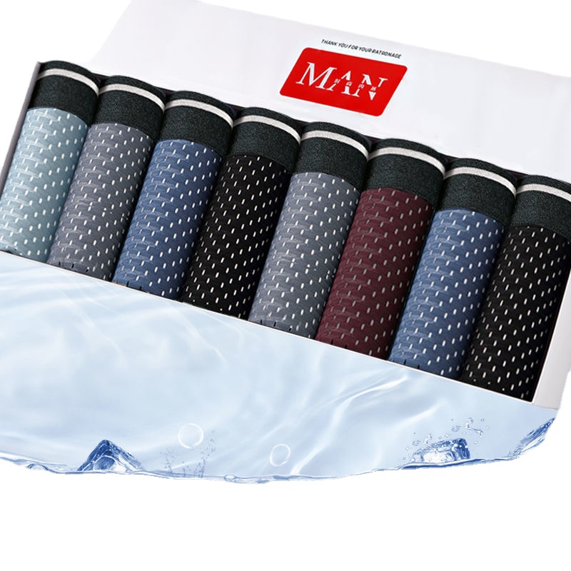 Multi Pack Underwear - 8 pçs/lote calcinha masculina de seda