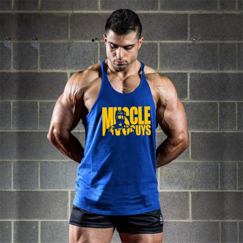Sleeveless Undershirt - Camisetas de Algodão para Academia Muscleguys