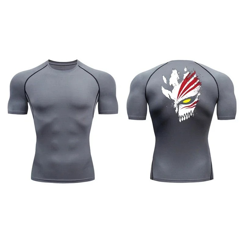 Base Layer Top - Camiseta de Compressão Casual de Manga