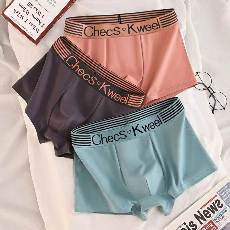 Boxer Brief Pack Cotton - 3 pçs boxer shorts masculinos roupa