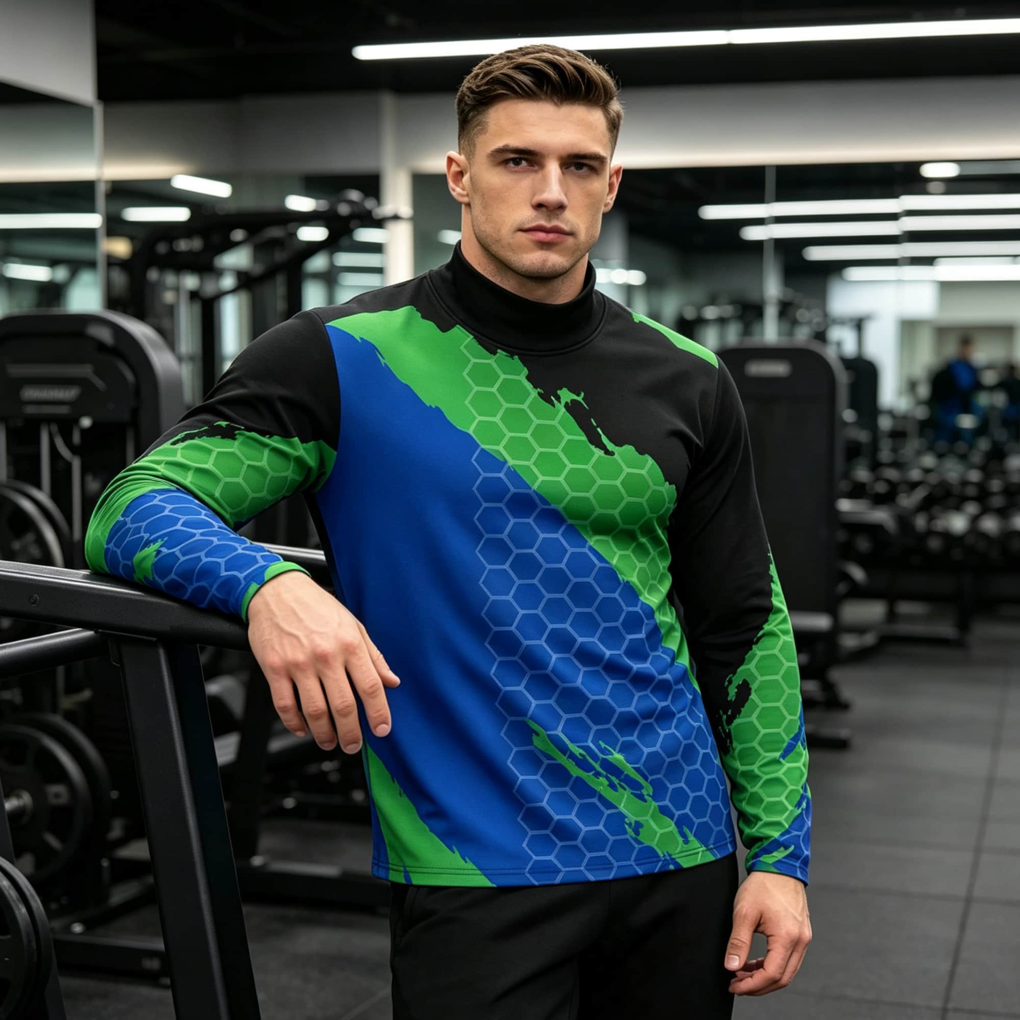 Base Layer Top - Camiseta Masculina de Manga Longa com