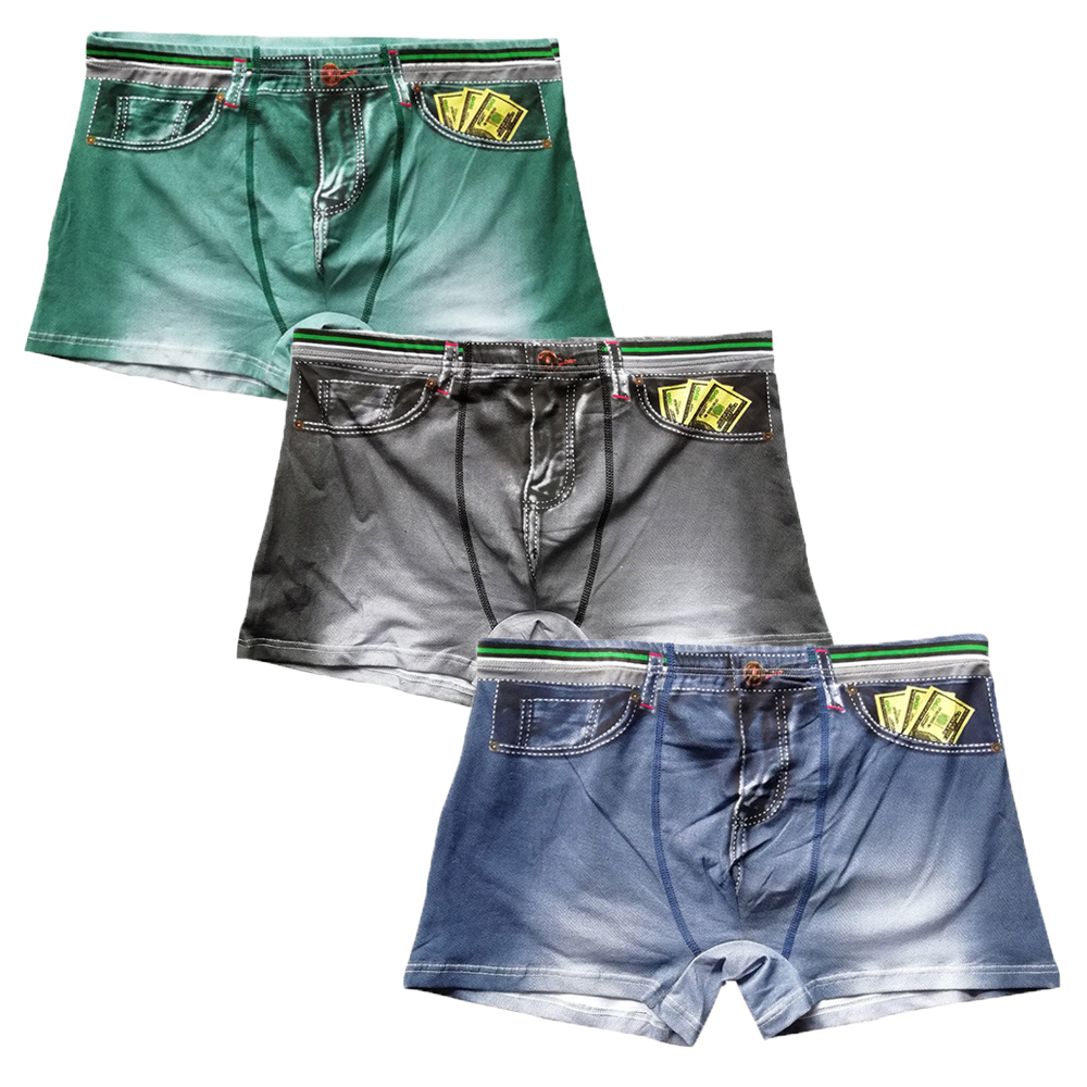 Cuecas jeans estampadas de alg - Boxer Brief Pack Cotton avaliação e preço