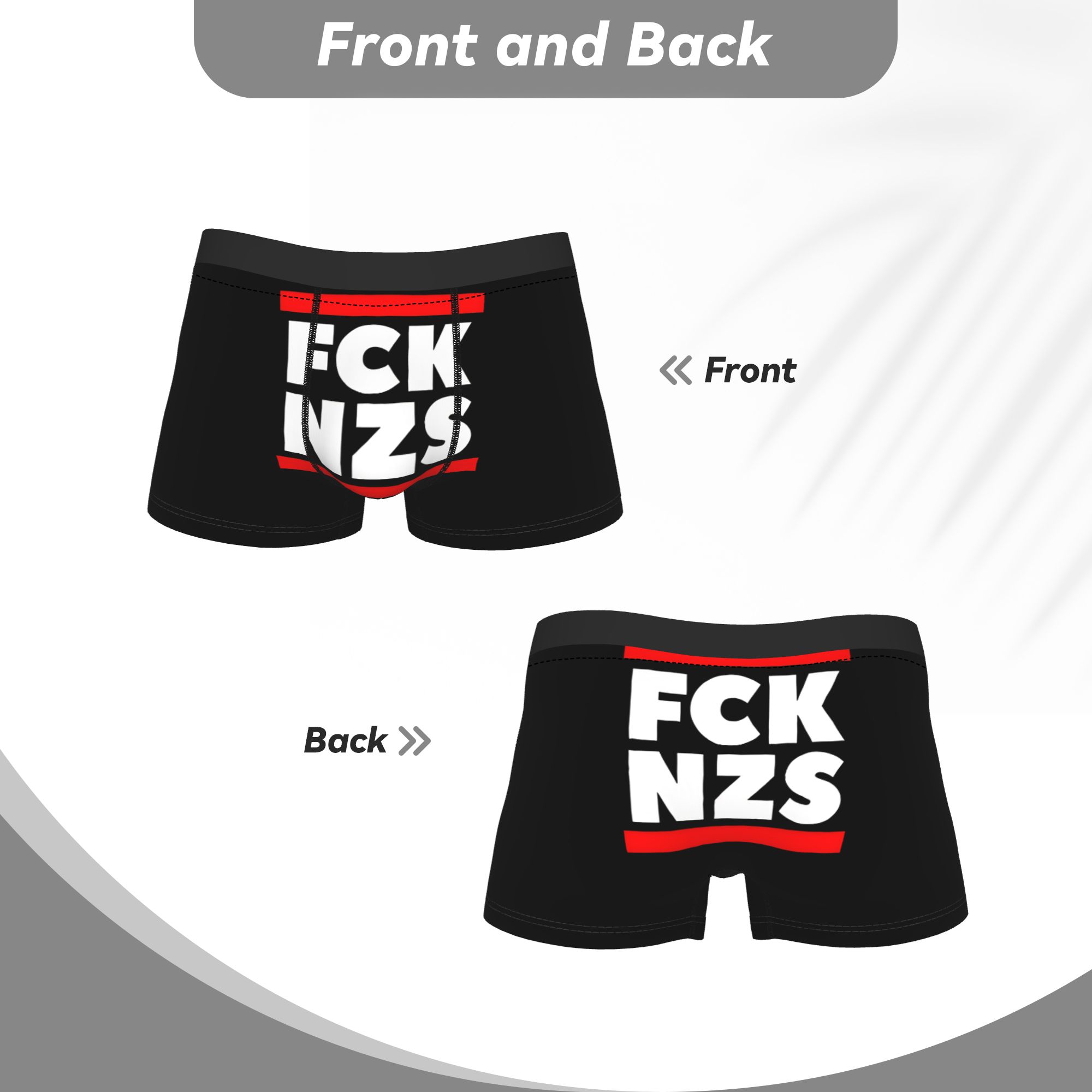 Fck Nzs Cuecas masculinas com  - Boxer Shorts Modal avaliação e preço