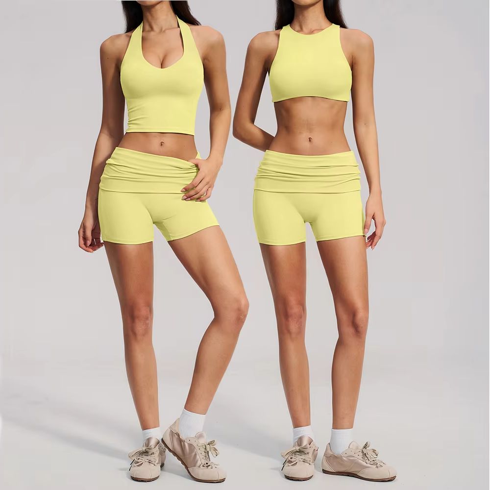 Conjunto de Yoga Feminino de 2 - Compression Shorts Athletes avaliação e preço
