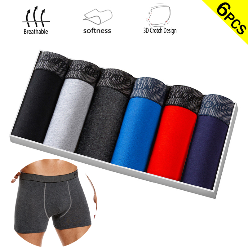 6 unidades/pacote cuecas boxer - Multi Pack Underwear avaliação e preço